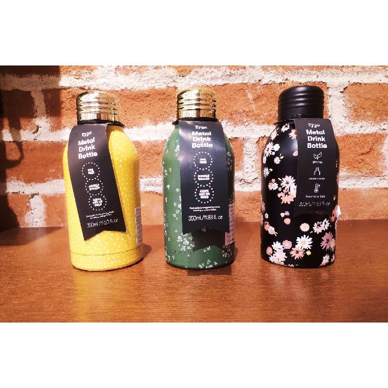 Botol Minum Termos 350ml HOT&COLD TYPO