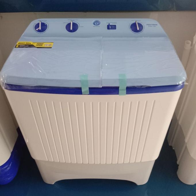 +++++] Mesin Cuci 2 Tabung 7 Kg Polytron Biru PWM-7363 PWM7363