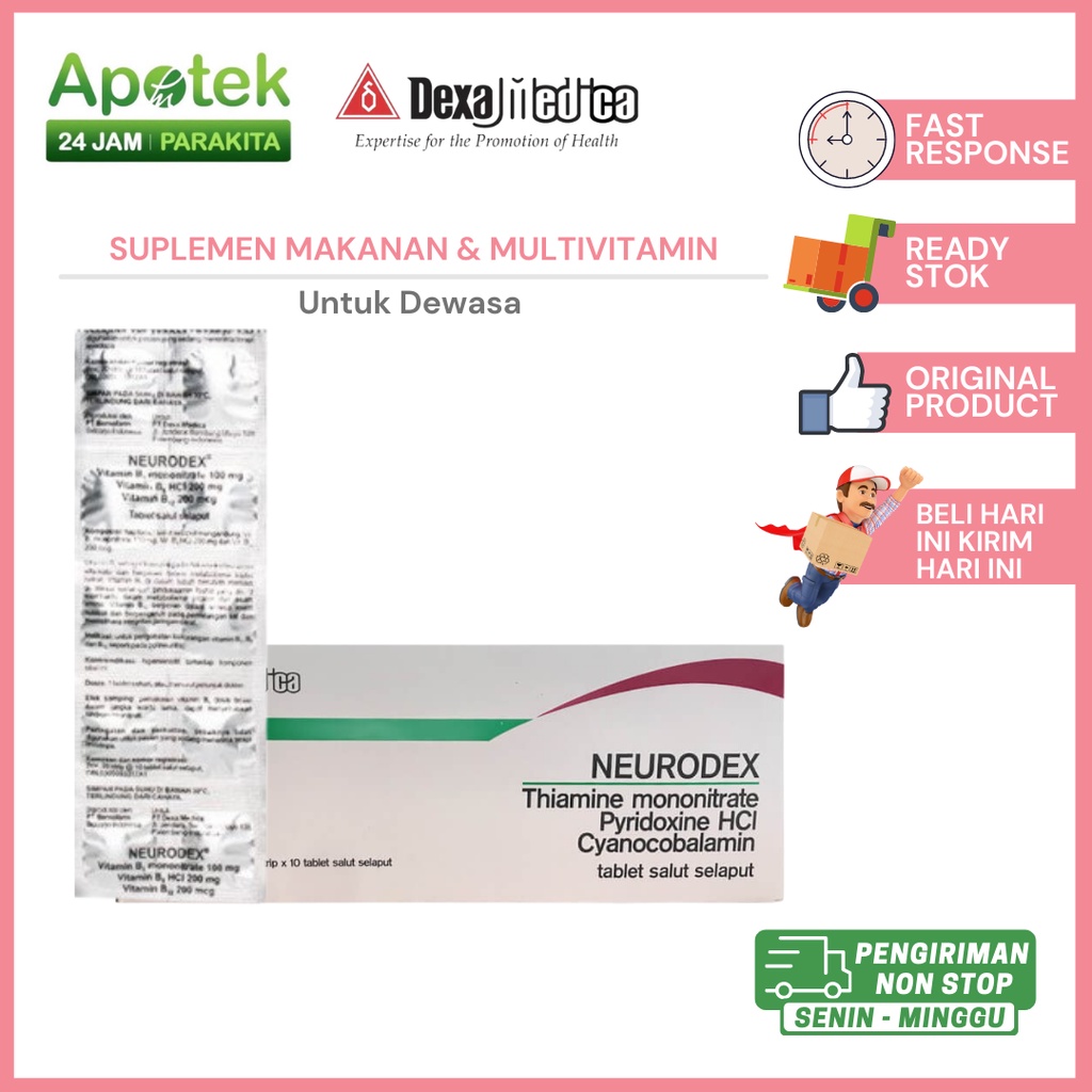 Neurodex/ Vitamin B/ Nyeri Otot dan Sensi/ Pegal/ Nyeri Saraf/ Kram-Kram