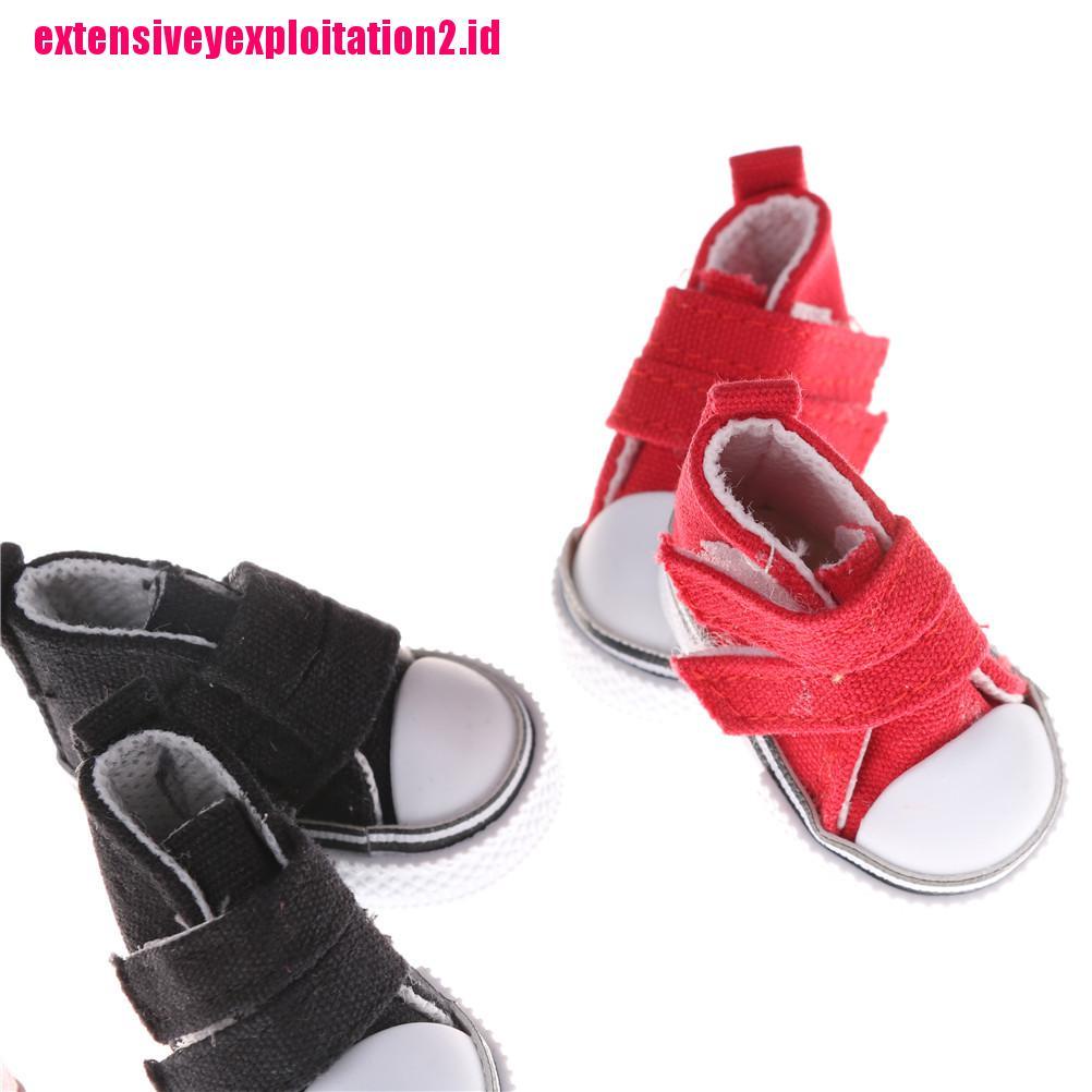 (E2id &amp; &gt;) Sepatu Sneakers Kanvas Mini 5cm Untuk Aksesoris Boneka Bjd