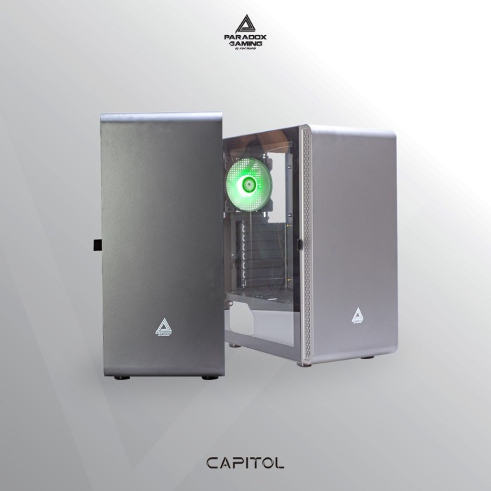 PARADOX PC Casing GAMING CAPITOL - No PSU