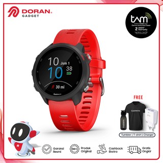 Garmin Forerunner 245 Music Lava Red Original Garansi