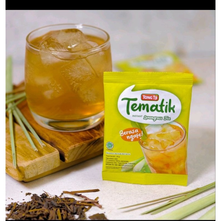 BELI 5 FREE 1 WATER JUG. TEH TONG TJI TEMATIK LEMON GRASS