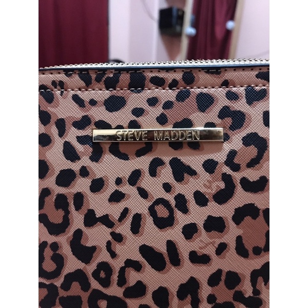 ORIGINAL Steve Madden BMaggie Leopard Animal Print Sling Bag Tas Selempang