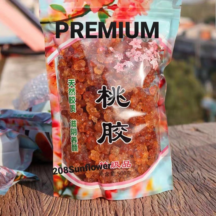 

Premium Peach gum/Tao Jiao 500g (BERKUALITAS)