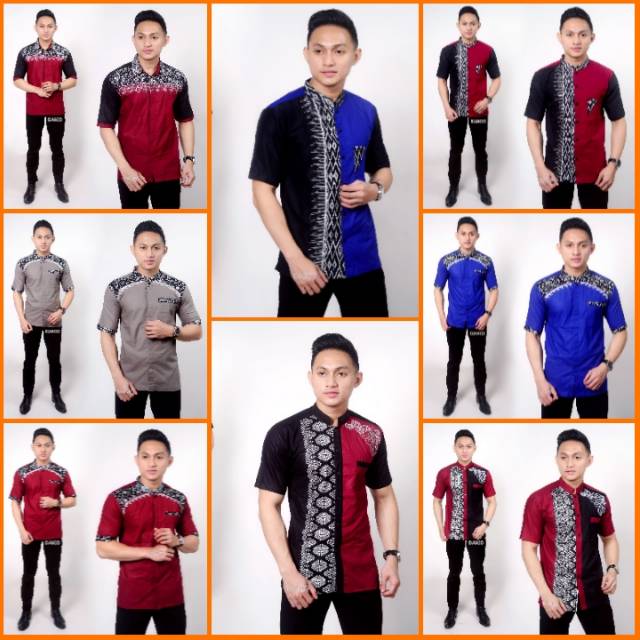 Koko Batik Fashion Muslim Kombinasi Gus Baha CR7 Al Akhmar Kemeja Koko Kemko Murah M/L/XL elegant
