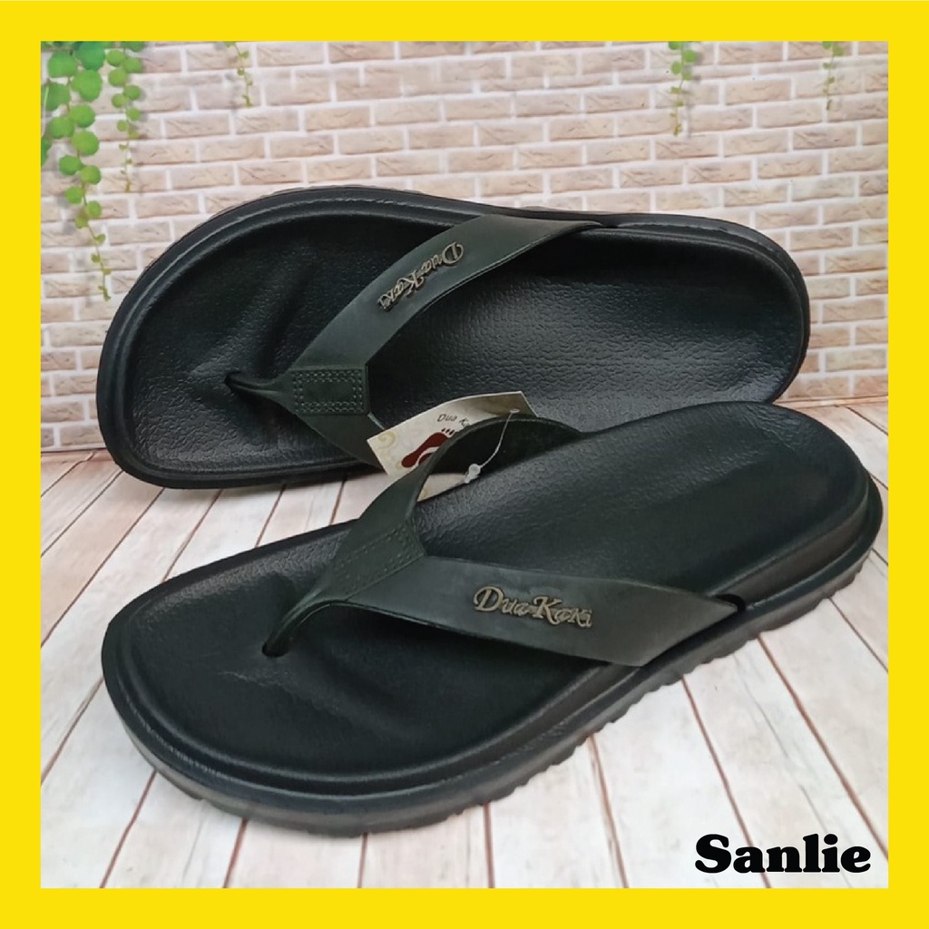 Sanlie Sandal Pria Dua Kaki Sendal Karet Jepit Pria Ori Produk Terbaru 516