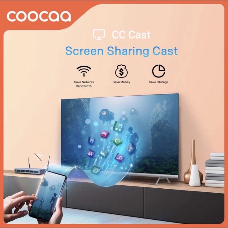 LED COOCAA 43S3U SMART TV DIGITAL Bezel Less Dolby Digital - NEW!!!