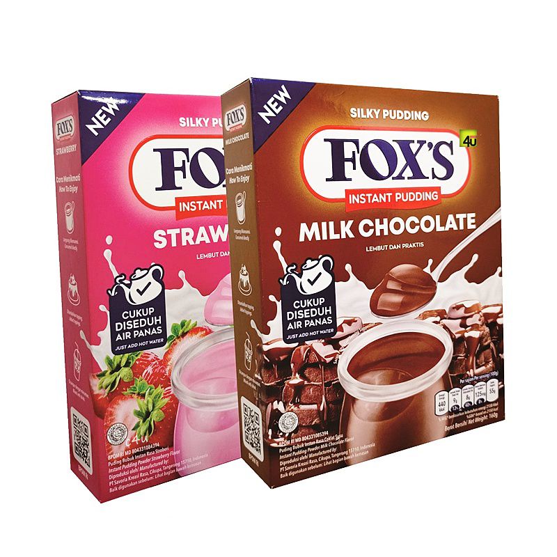 FOXS Silky Pudding - Puding Bubuk Instan - 160g