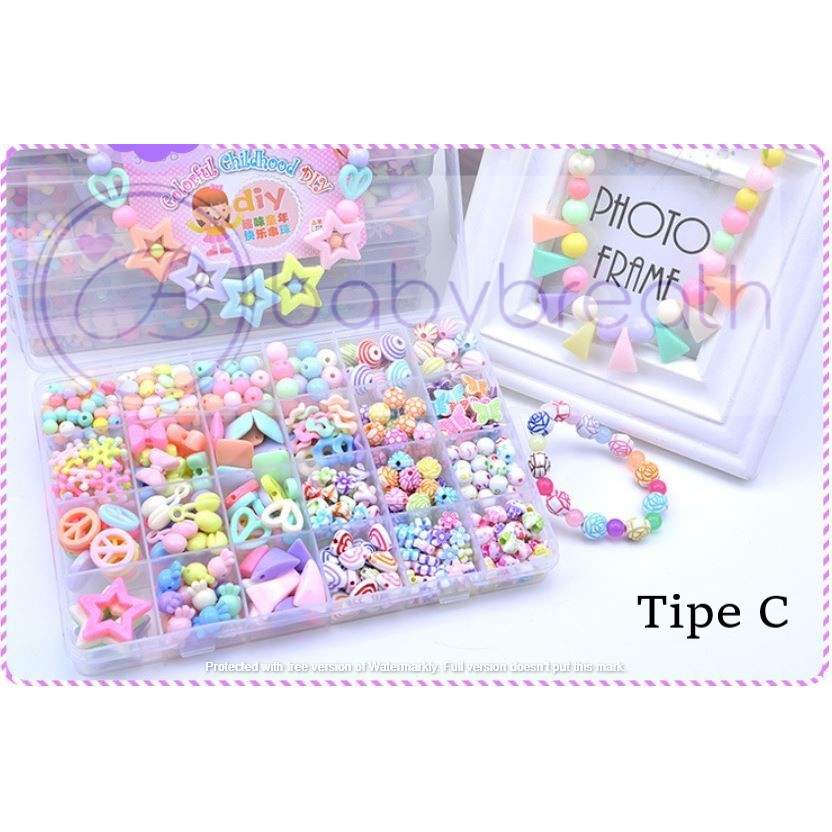 DIY Mainan manik edukasi anak/ DIY Meronce Kalung Gelang Anak/ Mainan Anak Perempuan-5