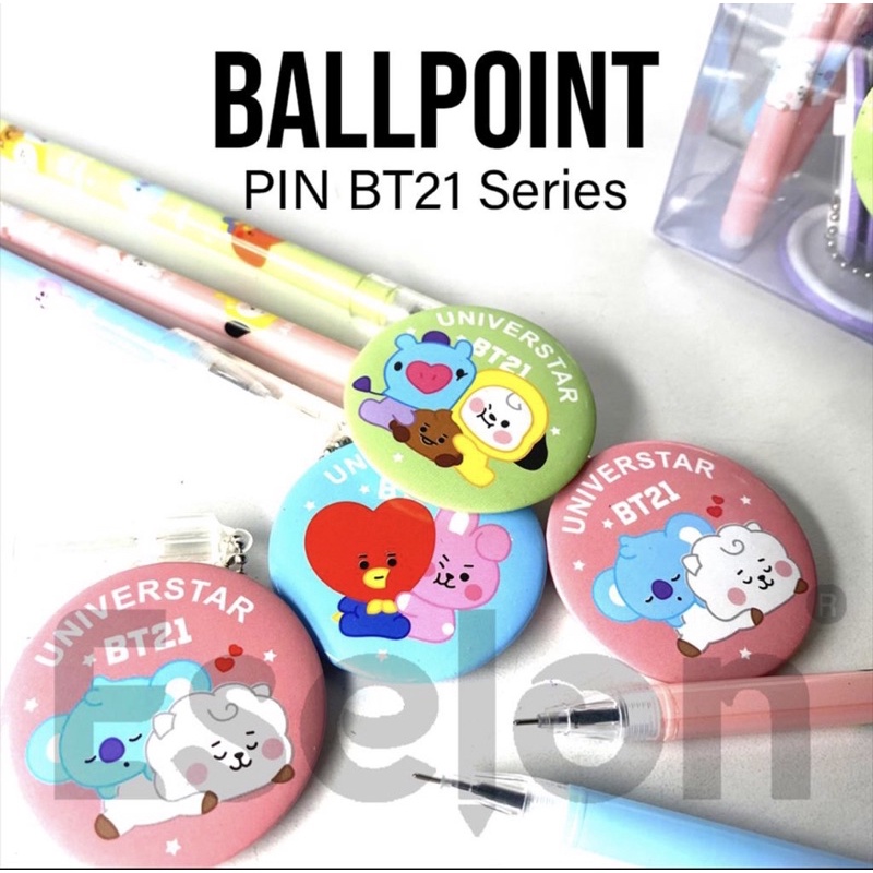 

PULPEN BE TE ES PIN BAJU | PENA KPOP PULPEN GANTUNG PIN BROS