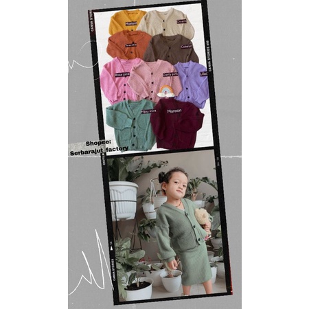 Eunji Cardigan Kids / Cardigan anak 3th-6th/Cardigan Anak Unisex