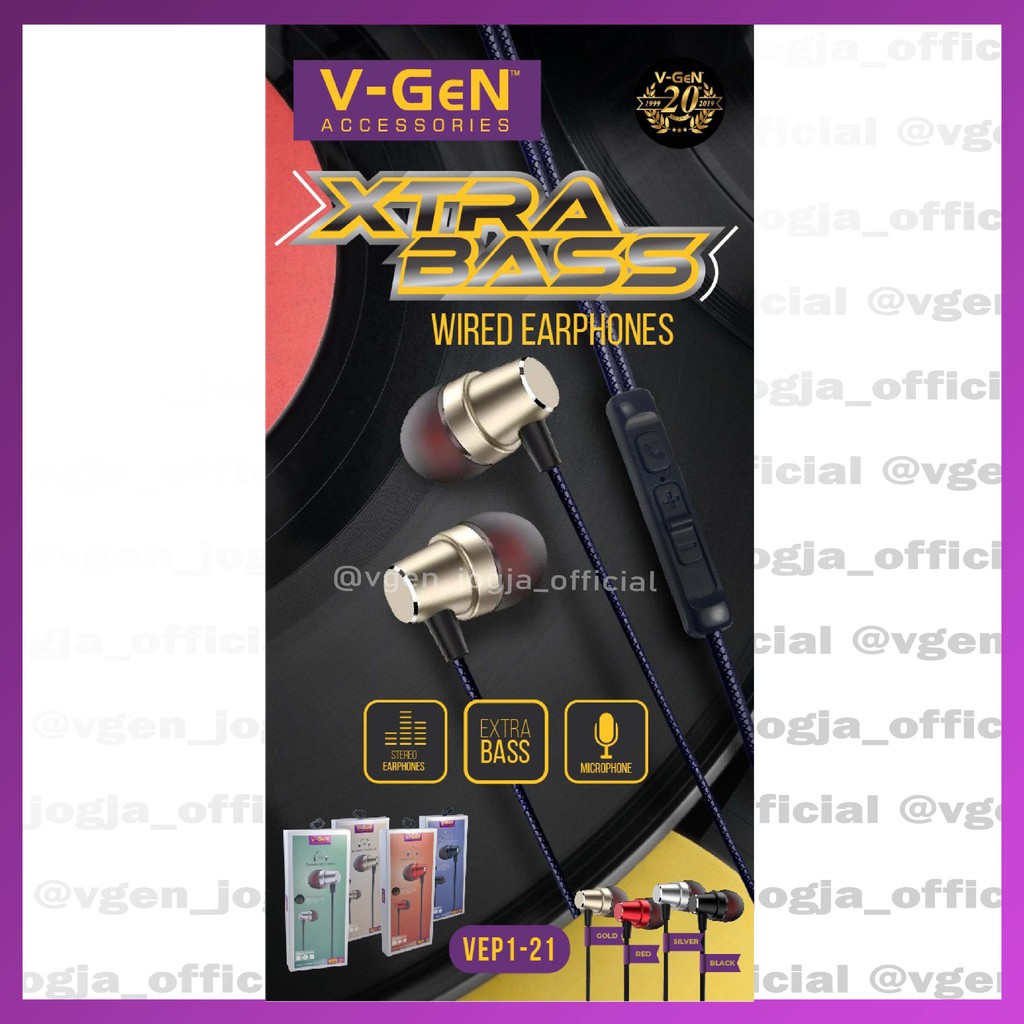 Handsfree V-GeN VEP1-21 Wired Earphone Headset