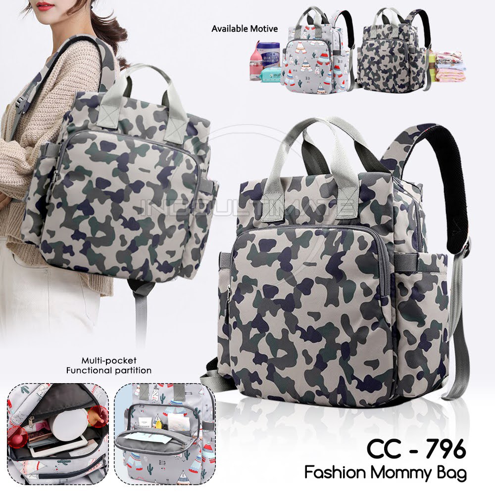 Tas Bayi Ransel Besar PREMIUM import Perlengkapan Travelling Baby diaper bag susu CC-795 CC-796