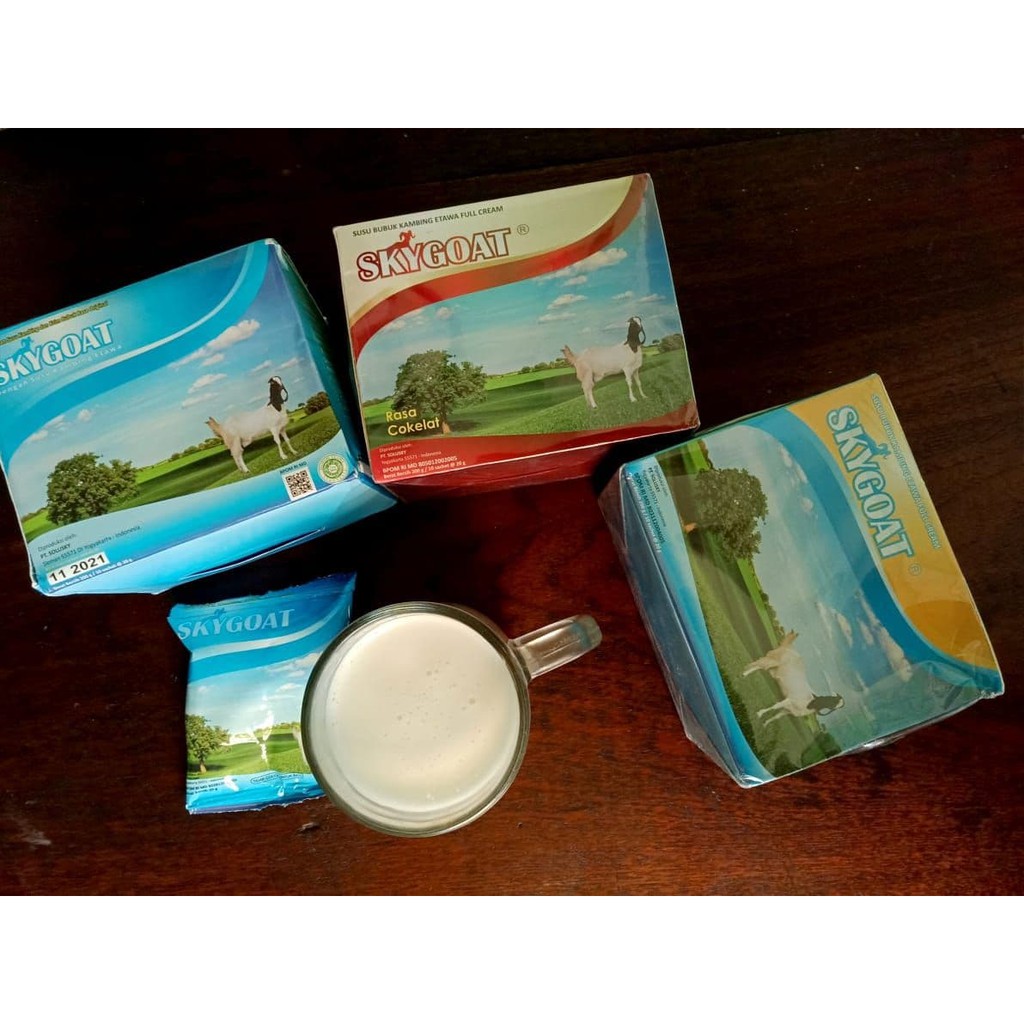 Susu Kambing Etawa Bubuk Original SKYGOAT 1 Box isi 10 Sachet