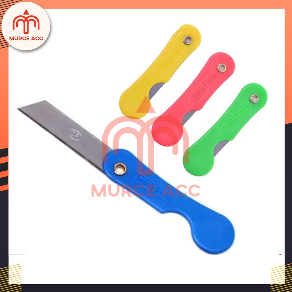 Pisau Cutter Silet Lipat Mini Warna Warni