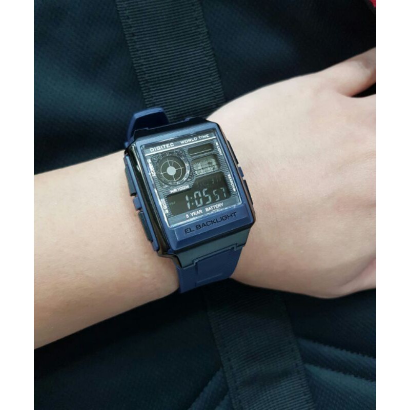JAM TANGAN DIGITEC WORL TIME DG 3077T