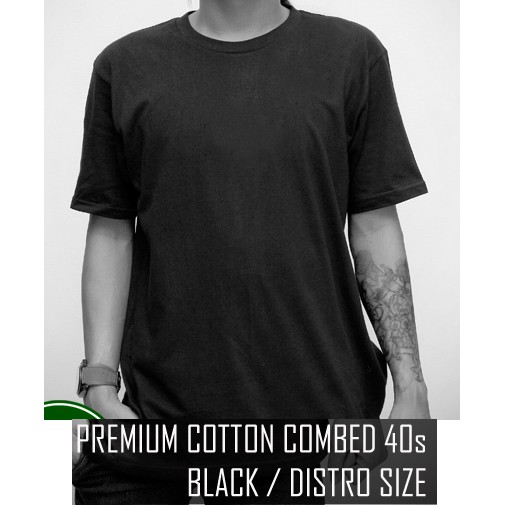 kaos premium cotton 100% combed 40s / kaos distro combed 40s