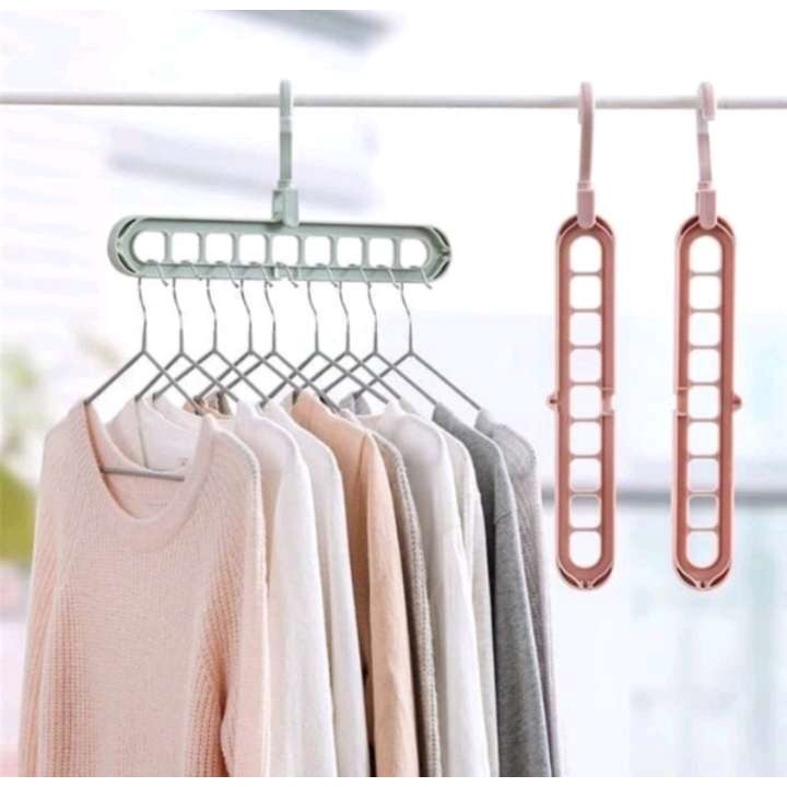 (RS)MAGIC HANGER GANTUNGAN BAJU AJAIB ORGANIZER 9 IN 1 SERBAGUNA AS SEEN ON TV MULTIFUNCTION WONDER HANGER