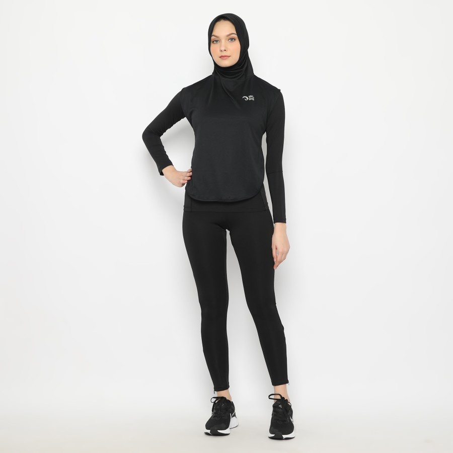 Rompi Hijab Olahraga Instan Waldos Vest Sport Lari Hitam - Hitam, All Size-1