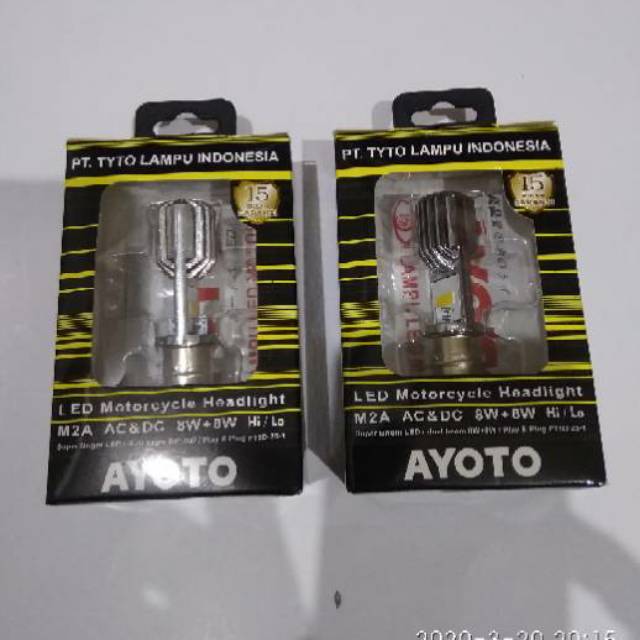 Lampu dop depan led tyto motor bebek