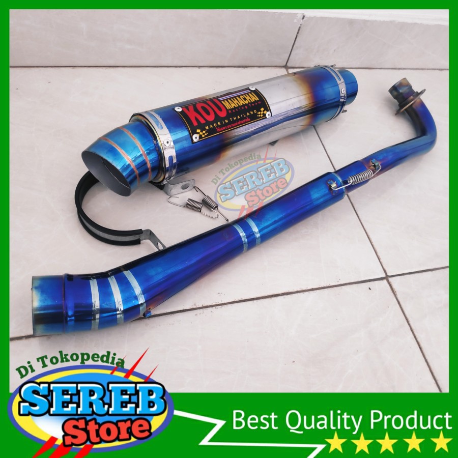 Knalpot racing kou bluemoon motor revo fit kharisma