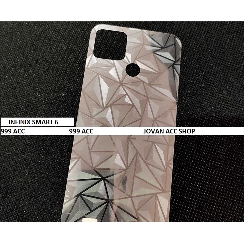 INFINIX SMART 7 SMART 6 6 PLUS 6 NFC 6 HD SMART 5 SMART 4 3+ ANTI GORES SKIN BELAKANG DIAMOND BACK ANTI JAMUR MOTIF 3D SPIRAL GARSKIN PELINDUNG BELAKANG