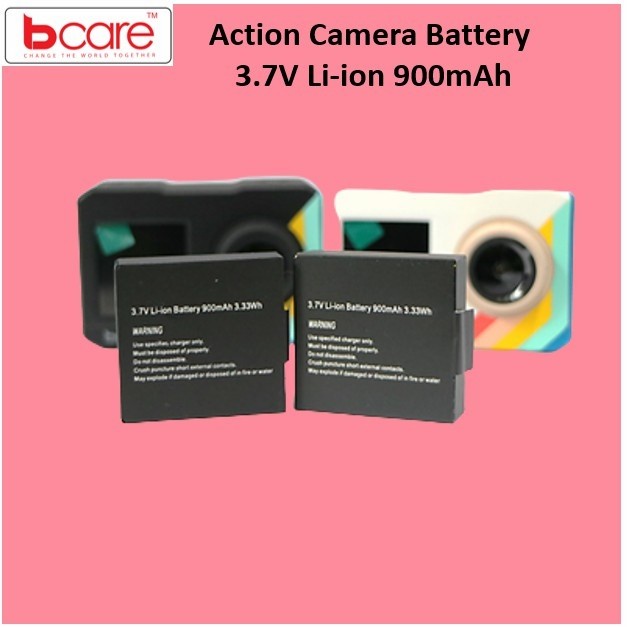 KAMERA BATERAI & CHARGER KAMERA BATERAI BCARE X5 ACTION CAM - BATTERY CAMERA BCARE 3.7V LI-ION 900MA