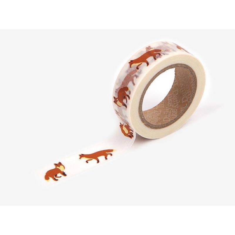 

Dailylike Winter Fox Washi Tape / Sample