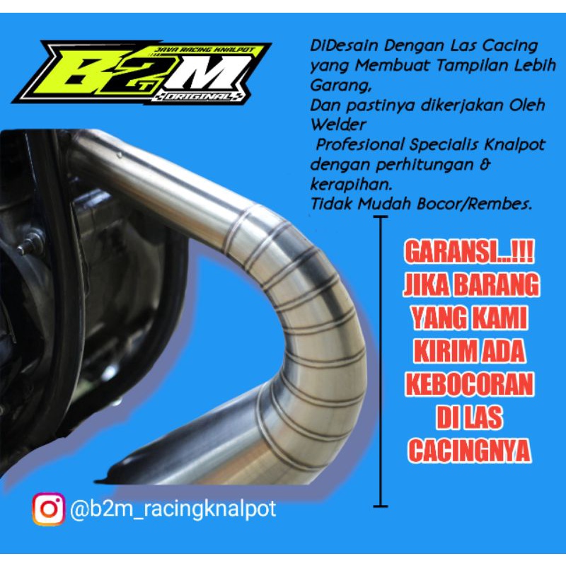 knalpot rx king knalpot pdk rx king Racing full stainles B2TM Racing knalpot-2