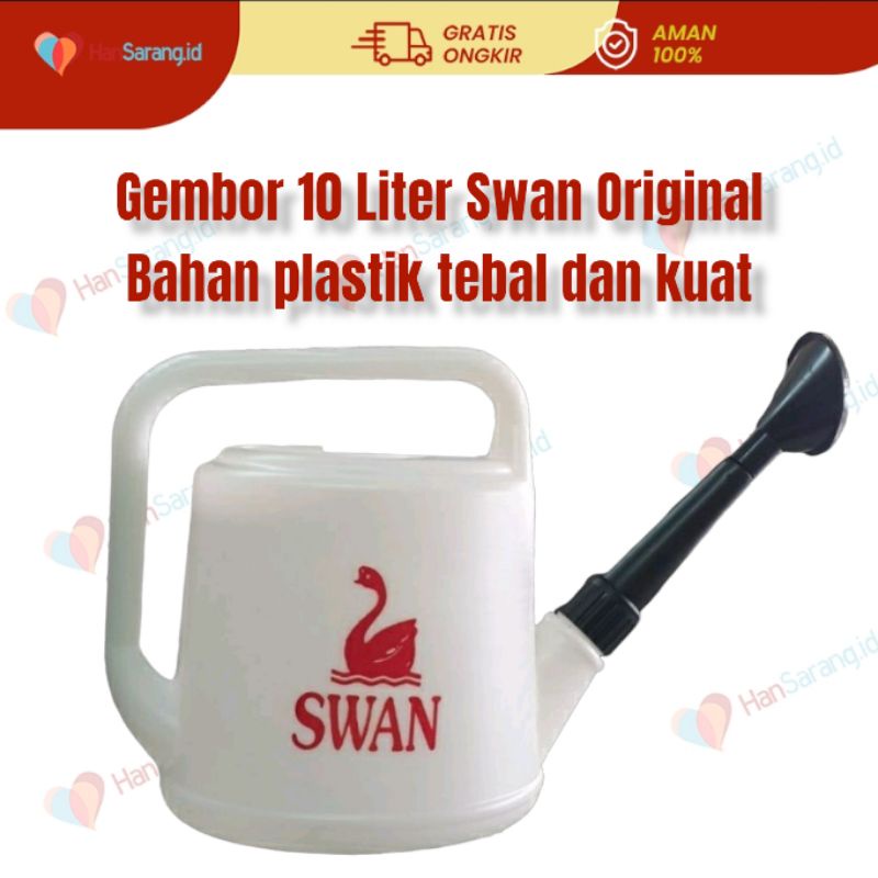 Gembor 10 Liter Alat Penyiram Tanaman Kebun Swan Original