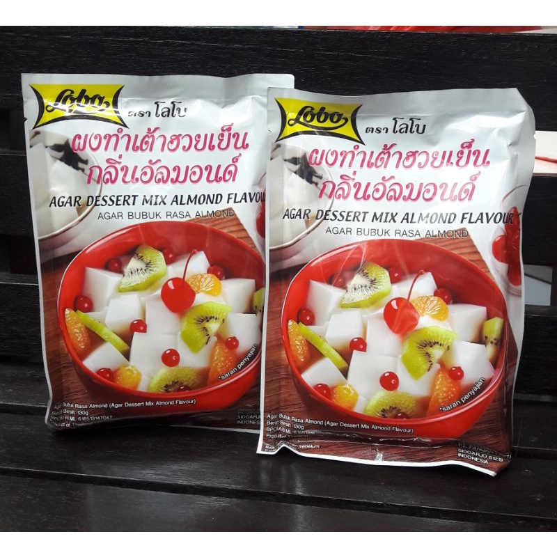 

Agar bubuk rasa almond Lobo agar dessert mix almon(130gr)