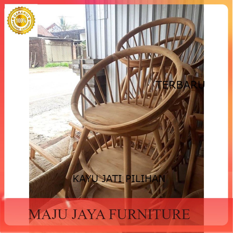 kursi teras jar, kursi teras cafe, kursi kayu jati, bangku cafe, bangku jati, kursi minimalis