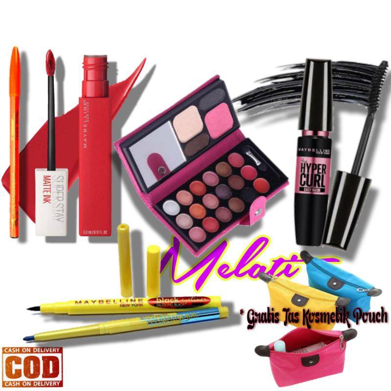 Paket Kosmetik / Paket Kecantikan / Paket Maybelline / Make Up Kecantikan / Make Up Wanita