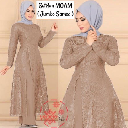 Baju Gamis Pesta Hitam Umroh India Fashion Muslim Arab Jumbo Brukat Leopard