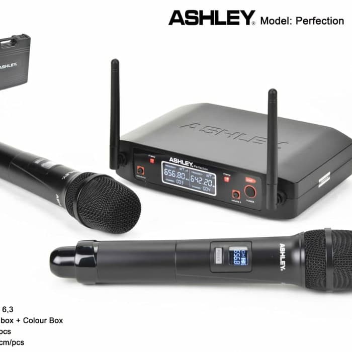 Jual Mic wireless Ashley Perfection Black Original