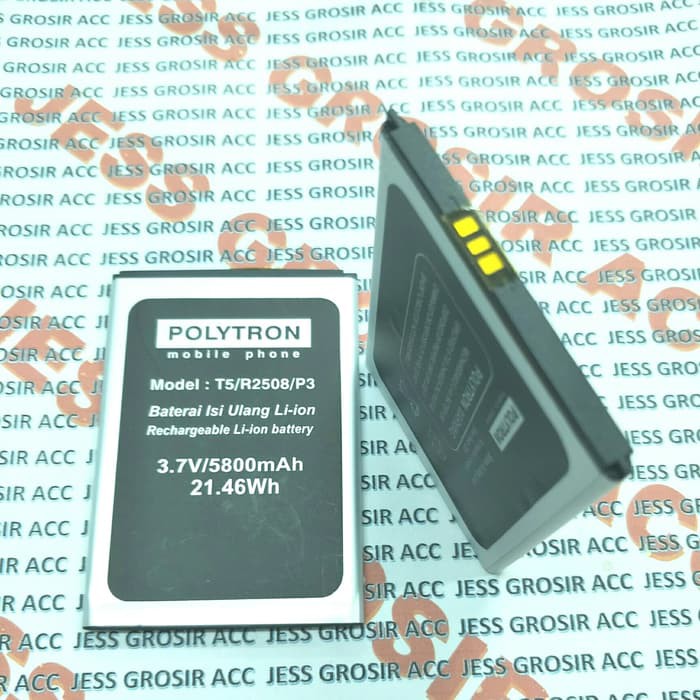 Baterai Battery Double Power POLYTRON ROCKET T5 R2508 3G PL-8Y5 PL8Y5