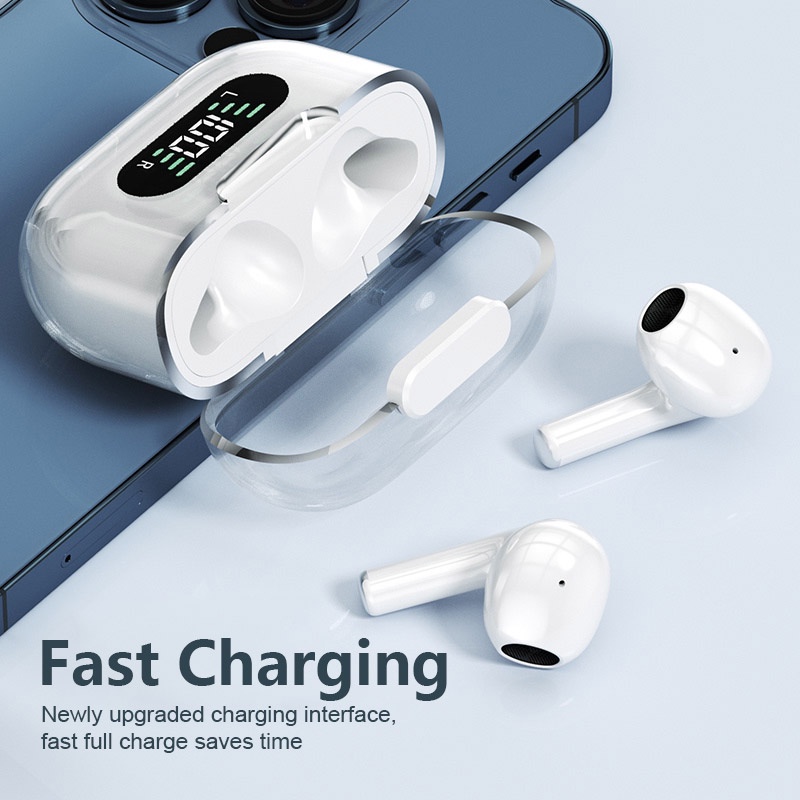 M16 PRO HIFI Stereo Smart Digital Display Gaming No Delay Headset Bluetooth Ultra-Long Battery Life Sweat-proof Wireless Earphone