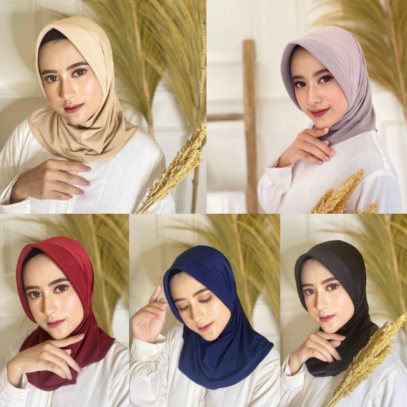 MURAH 1KG=(14pcs) Jibab Sport Murah /Jilbab Lycra Instan Jokowi /ADDIBA SERPOL-3