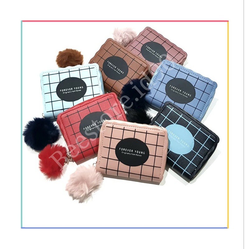 DOMPET KOIN TRENDY POM-POM