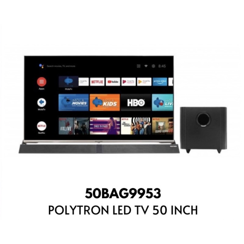 TV LED POLYTRON PLD 50BAG9953 ANDROID SOUNDBAR 50 inch