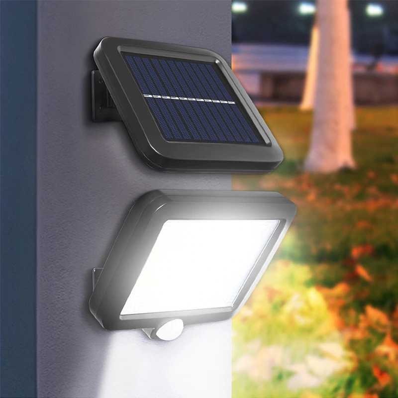 Lampu Solar LED 100COB Sensor Gerak Weatherproof Outdoor Jalan 1200mAh