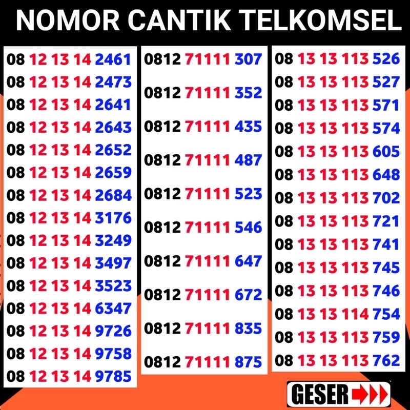 Nomer cantik simpati nomor cantik simpati no cantik