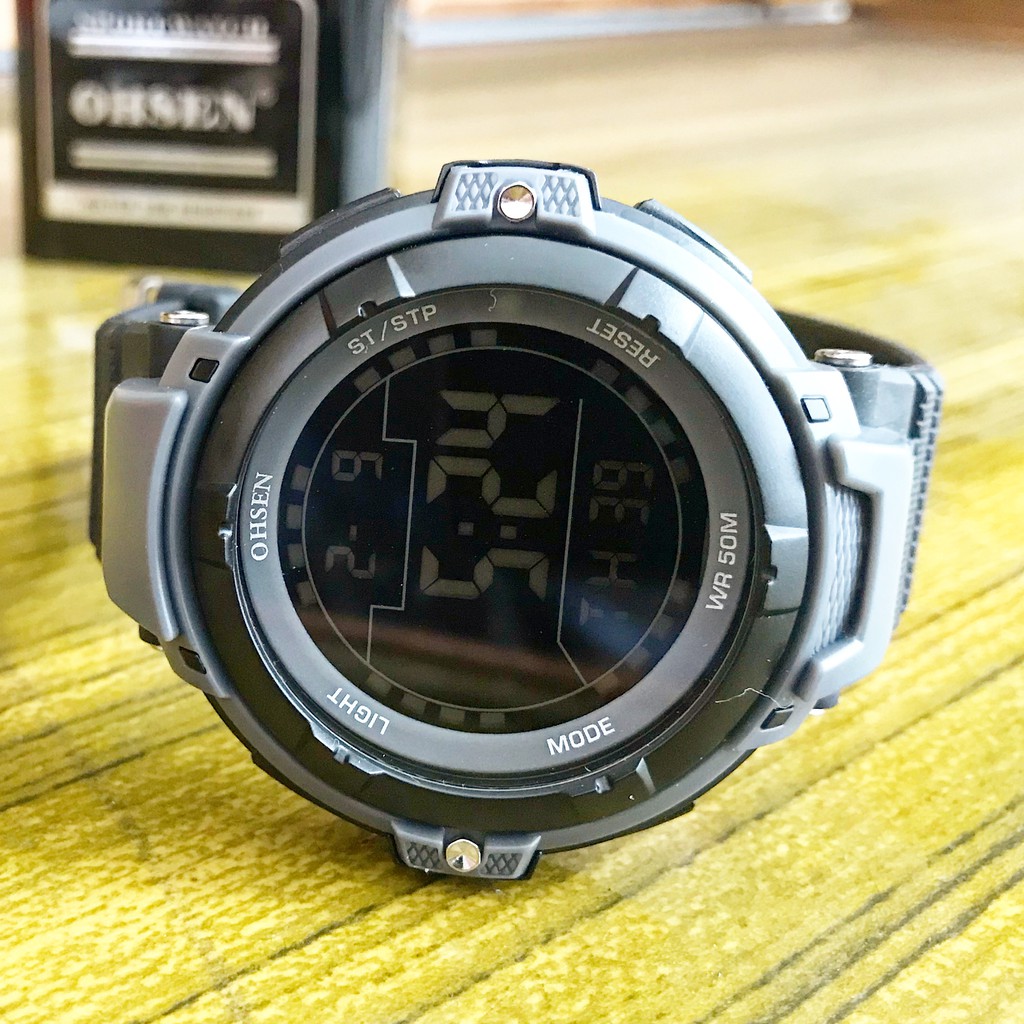 (COD) Jam Tangan Pria Original Digital OHSEN MD5 Sport Sporty Anti Air Waterproof Karet Rubber