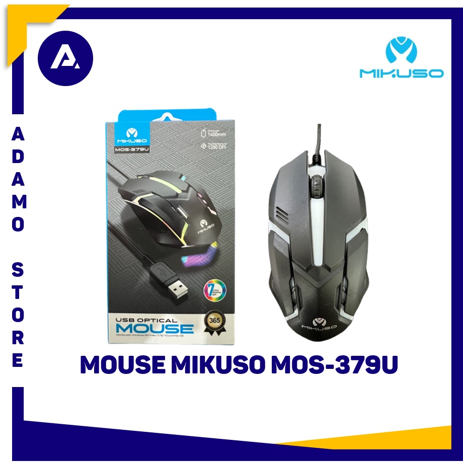 Mikuso MOS-379U Mouse USB Optical Mouse 1200 Dpi