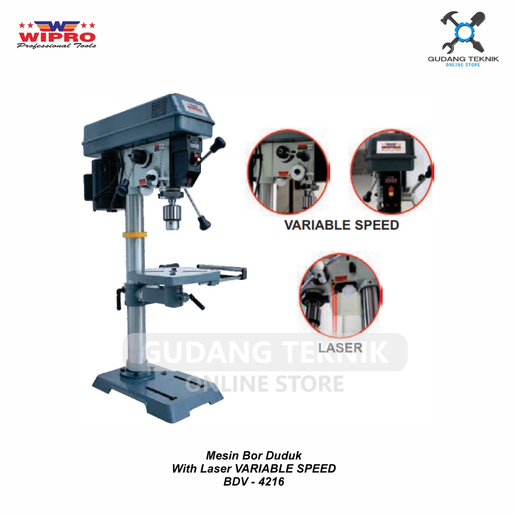 Bor duduk Laser Variable Speed BDV4216 WIPRO / WIPRO LASER VARIABLE SPEED 16mm - Wipro BDV4216 16mm