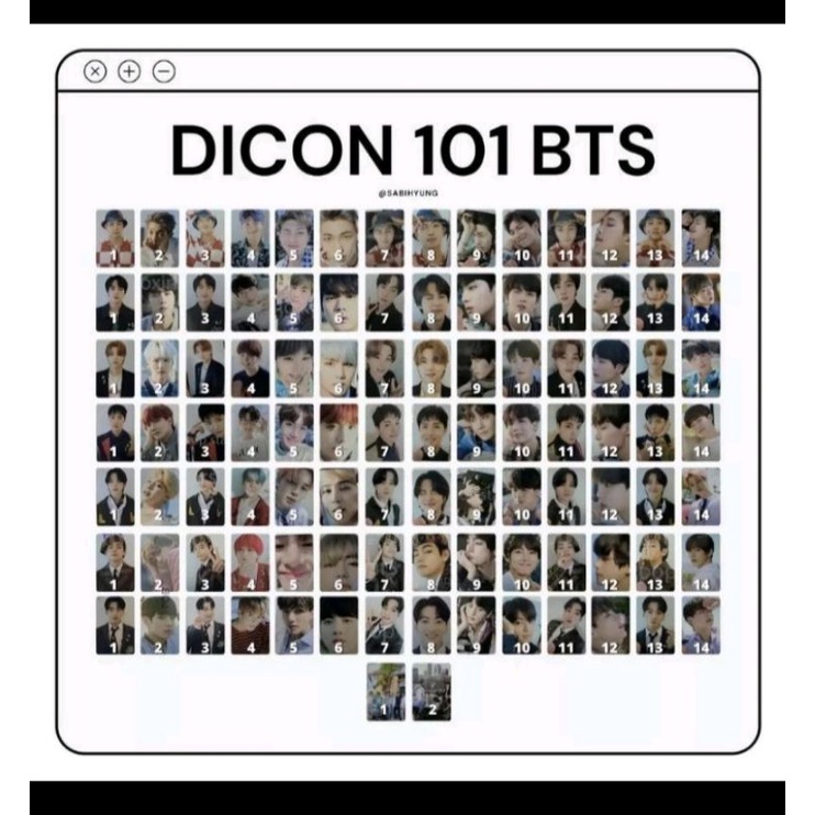 dicon 101 bts jimin