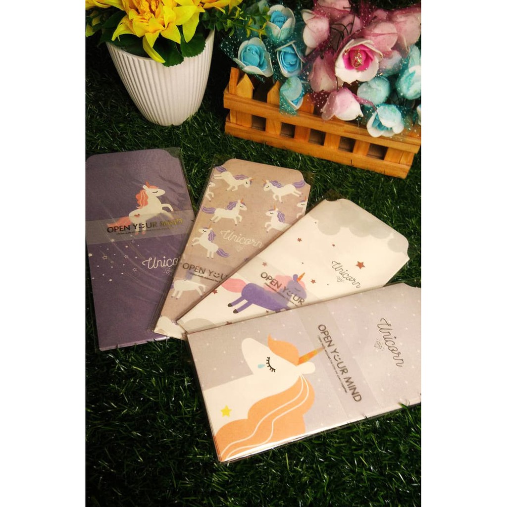 

Amplop Lebaran Karakter Angpao Motif Fancy - UNICORN