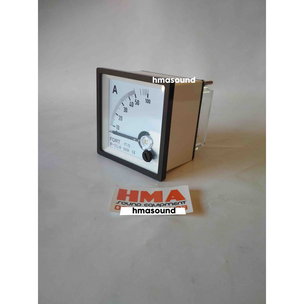 Amper Meter Ampere Meter Amp Meter via CT 50A 50A/5 Analog Fort