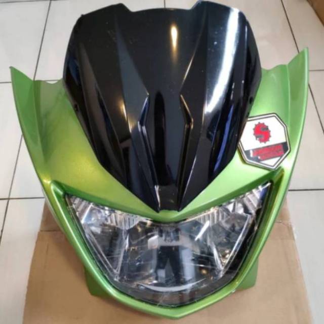 Set Batok Barong Reflektor Lampu Depan Visor Kawasaki Ninja R
